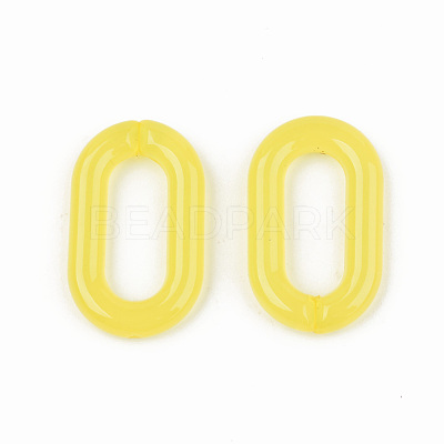 Imitation Jelly Acrylic Linking Rings OACR-T024-02-E04-1