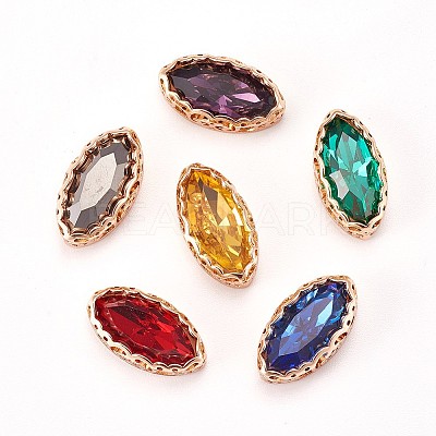 Sew on Rhinestone RGLA-P024-M-7x15-1