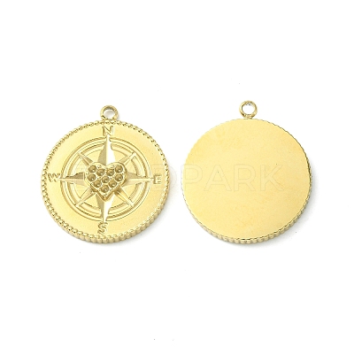 304 Stainless Steel Pendant Rhinestone Settings STAS-L269-003G-1