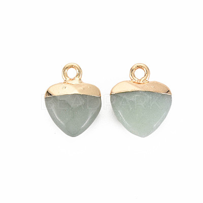 Natural Green Aventurine Charms G-N326-121-08-1