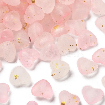 Frosted Transparent Acrylic Beads X1-OACR-F013-02-1