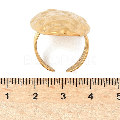 Ocean Themes 304 Stainless Steel Open Cuff Rings for Women RJEW-K293-02C-G-1