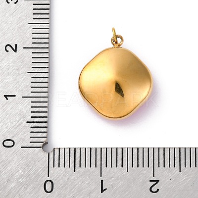 316 Stainless Steel Faceted Glass Pendants STAS-K258-47G-03-1