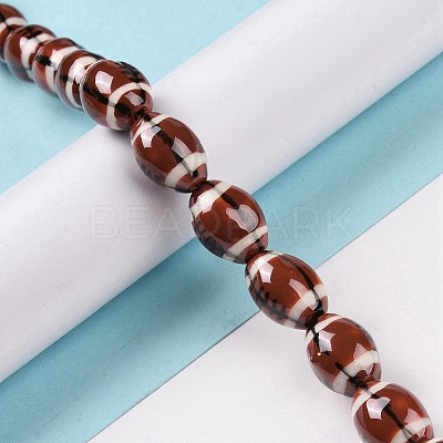 Handmade Porcelain Beads Strands PORC-E019-03H-1