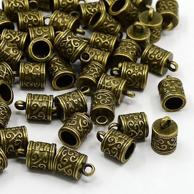 Tibetan Style Cord Ends TIBEP-LF10887YKG-AB-LF-1