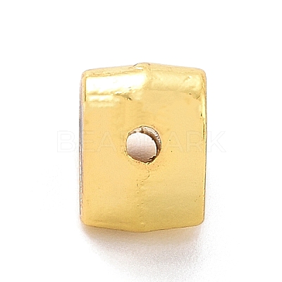 Eco-friendly Rack Plating Brass Enamel Beads KK-F843-30G-08-1