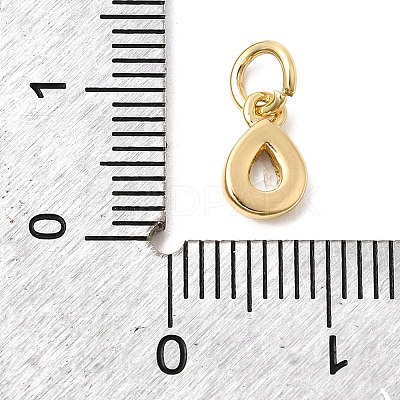 Brass Cubic Zirconia Charms KK-G554-02E-01-1