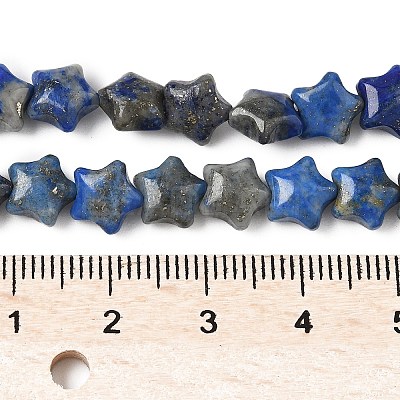 Natural Lapis Lazuli Star Beads Strands G-Z080-A05-1