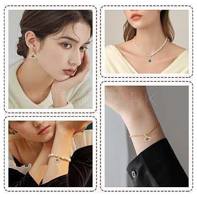 8Pcs Rack Plating Brass Cubic Zirconia Pendants KK-BBC0023-62-1