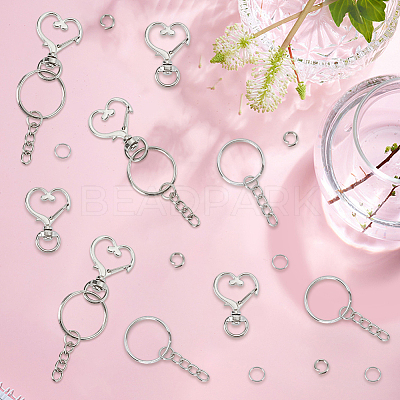 DIY Keychain Findings Kits DIY-SP0006-96P-1