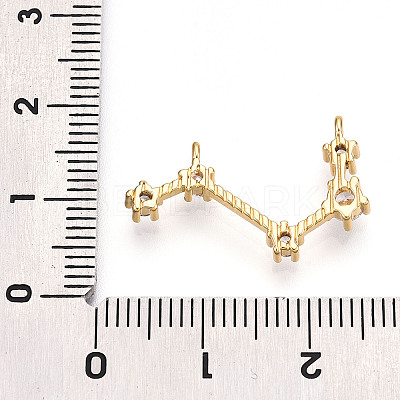 Brass Micro Pave Cubic Zirconia Pendants KK-N261-120F-G-1