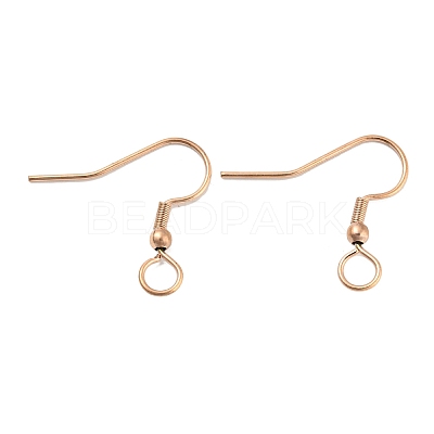 304 Stainless Steel Earring Hooks STAS-B047-30RG-1