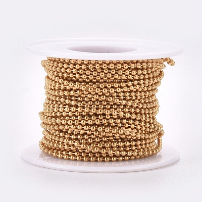 PVD Vacuum Plating 304 Stainless Steel Ball Chains CHS-F009-01B-G-1