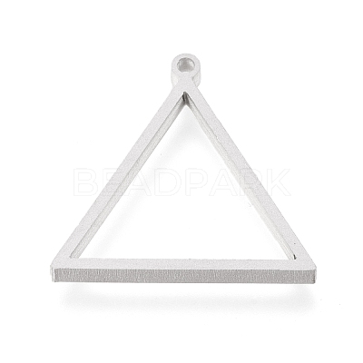 Tarnish Resistant 304 Stainless Steel Open Back Bezel Pendants STAS-K208-03P-1