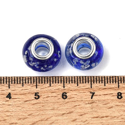Glow In The Dark Handmade Luminous Style Lampwork Large Hole European Beads LPDL-R007-02B-1