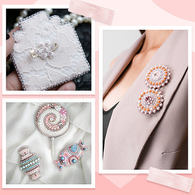 120Pcs Iron Brooch Findings IFIN-SP0001-35P-1