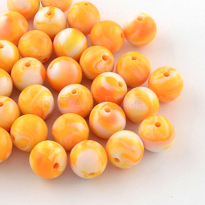 Opaque Acrylic Beads SACR-R853-10mm-M-1