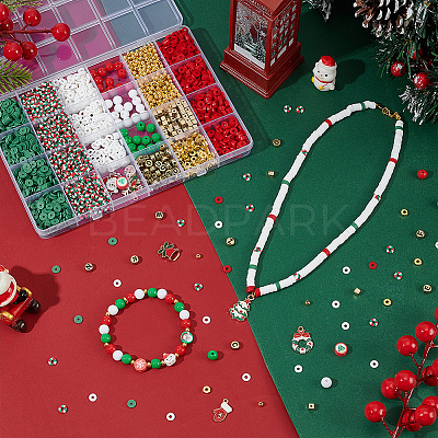Christmas Theme DIY Jewelry Making Findings Kits DIY-PH0032-75-1
