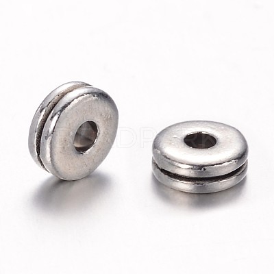 Tibetan Style Alloy Spacer Beads X-TIBEB-ZN60102-AS-RS-1