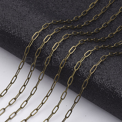 Brass Paperclip Chains X-CHC-S008-001D-AB-1
