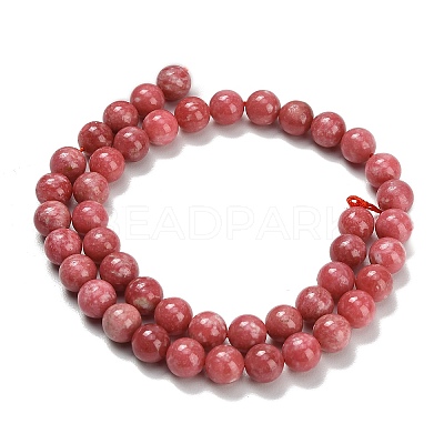 Natural Thulite Beads Strands G-C280-B17-8mm-1