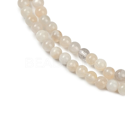 Natural White Moonstone Beads Strands X-G-D294-4mm-01-1