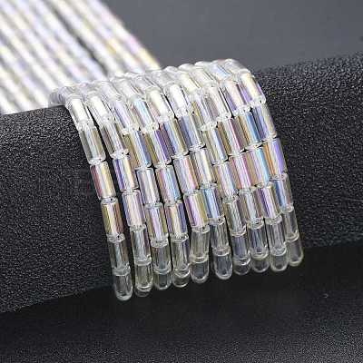 Electroplate Glass Beads Strands EGLA-K014-B-AB01-1