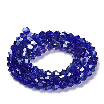 Transparent Electroplate Glass Beads Strands LS-GLAA-F029-2mm-A06-1