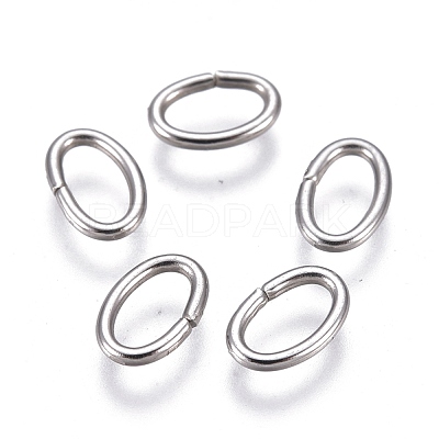 Tarnish Resistant 304 Stainless Steel Open Jump Rings STAS-F250-11P-M-1