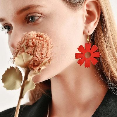 DIY Wooden Dangle Earring Making Kits DIY-NB0005-69-1