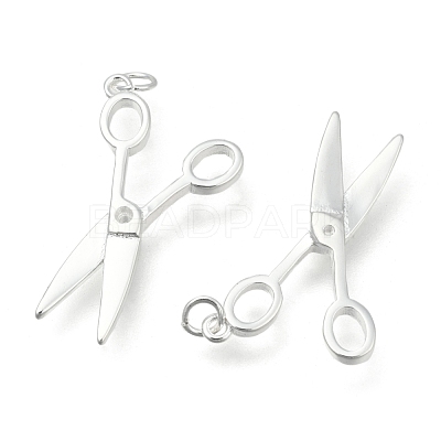 Brass Scissor Pendants KK-BB11623-1