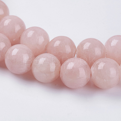 Natural Yellow Jade Beads Strands G-G598-8mm-YXS-02-1