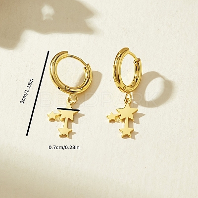 201 Stainless Steel Hoop Earrings EX0803-1