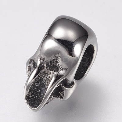 304 Stainless Steel European Beads STAS-F144-103AS-1