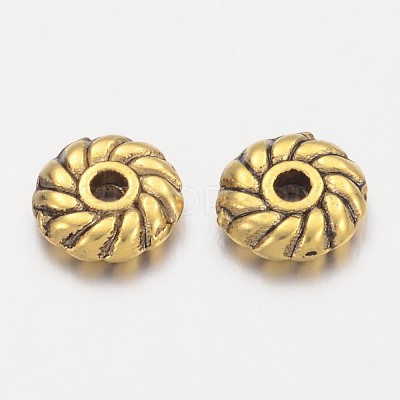 Tibetan Style Alloy Spacer Beads X-GLF10764Y-NF-1