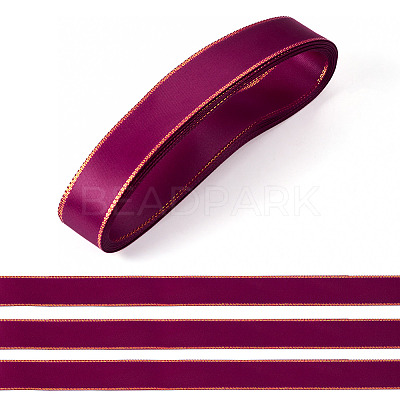 5M Polyester Gold Edged Satin Ribbon OCOR-TADJ0001-05C-1