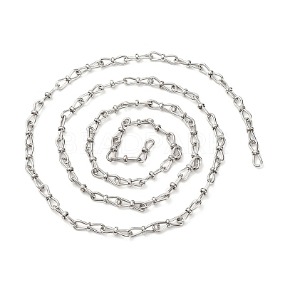 304 Stainless Steel Infinity Link Chains CHS-S012-07P-1