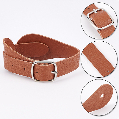 4Pcs PU Leather Spur Straps AJEW-GF0005-27B-1