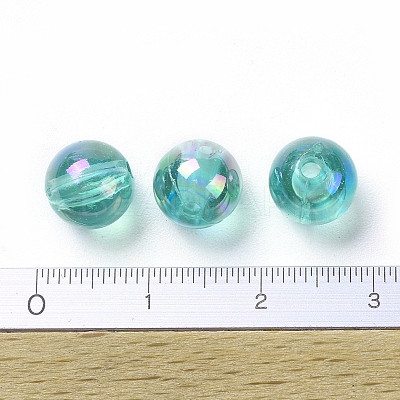 Eco-Friendly Transparent Acrylic Beads X-PL734-9-1