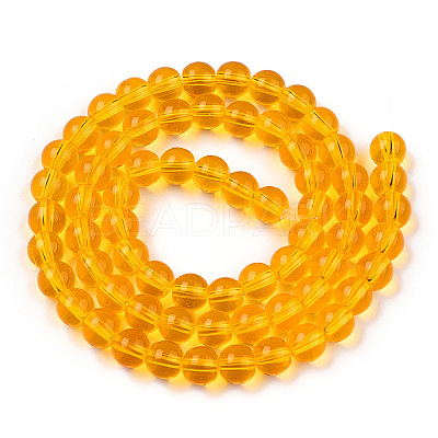 Transparent Glass Beads Strands GLAA-T032-T6mm-11-1