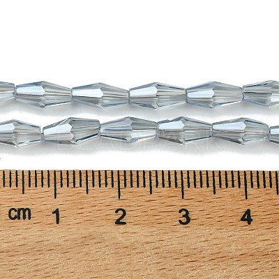Transparent Electroplate Glass Beads X1-GLAA-K064-05A-PL03-1