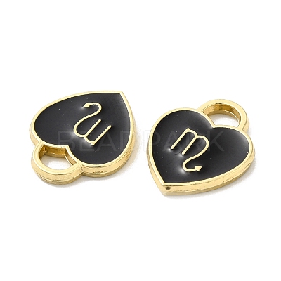 Alloy Enamel Charms ENAM-D046-01G-1