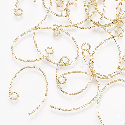 Brass Earring Hooks X-KK-S348-032-1