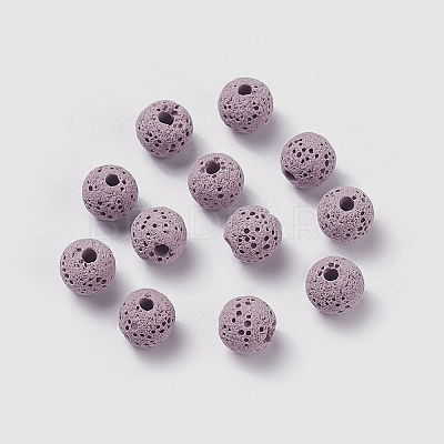 Unwaxed Natural Lava Rock Beads LS-X-G-F325-8mm-A03-1