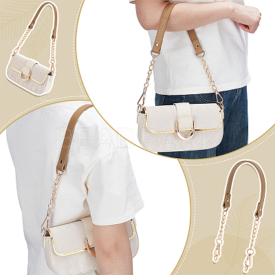 PU Leather & Metal Bag Handles PURS-WH0816-001A-1