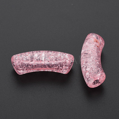 Transparent Crackle Acrylic Beads CACR-S009-001B-N26-1