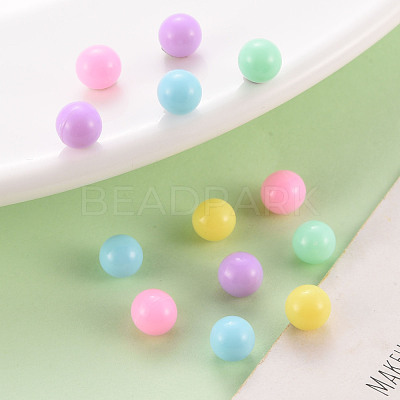 Opaque Acrylic Beads PAB702Y-A01-1