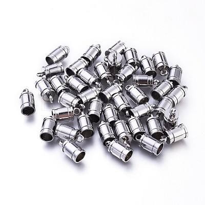 Tarnish Resistant 304 Stainless Steel Cord Ends STAS-E020-4-1