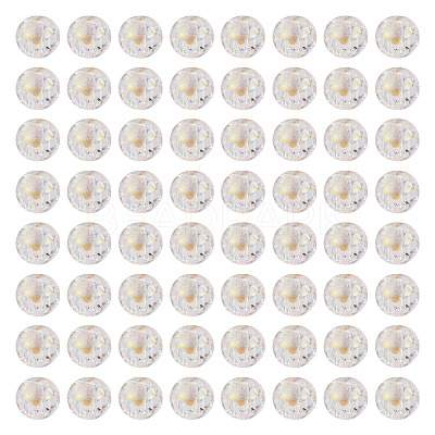 100Pcs Crackle Transparent Glass Beads GLAA-TADJ0001-12J-1
