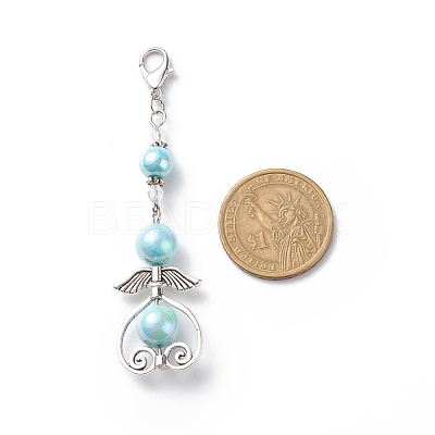 Angel Clip-on Charms HJEW-JM00748-1